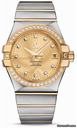 Omega Constellation Chronometer 35 mm Brushed Steel and Yellow Gold