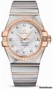 Omega Constellation Chronometer 35 mm Brushed Steel and Red Gold