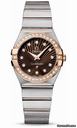 Omega Constellation Quartz 27 mm Brushed Steel and Red Gold