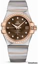 Omega Constellation Chronometer 35 mm Brushed Steel and Red Gold