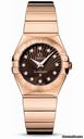 Omega Constellation Quartz 27 mm Polished Red Gold