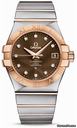 Omega Constellation Chronometer 35 mm Brushed Steel and Red Gold