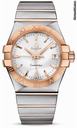 Omega Constellation Quartz 35 mm Brushed Steel and Red Gold