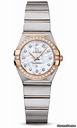 Omega Constellation Quartz 24 mm Brushed Steel and Red Gold
