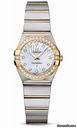 Omega Constellation Quartz 24 mm Brushed Steel and Yellow Gold
