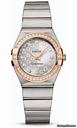 Omega Constellation Quartz 27 mm Brushed Steel and Red Gold