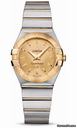 Omega Constellation Quartz 27 mm Brushed Steel and Yellow Gold