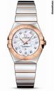 Omega Constellation Quartz 27 mm Polished Steel and Red Gold
