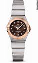 Omega Constellation Quartz 24 mm Brushed Steel and Red Gold