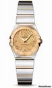 Omega Constellation Quartz 24 mm Polished Steel and Yellow Gold