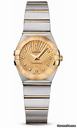 Omega Constellation Quartz 24 mm Brushed Steel and Yellow Gold