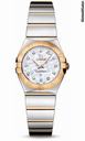 Omega Constellation Quartz 24 mm Polished Steel and Yellow Gold