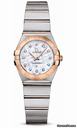 Omega Constellation Quartz 24 mm Brushed Steel and Red Gold