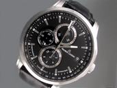 Maurice Lacroix Masterpiece Chronograph, Stahl/Leder, Bj. 92