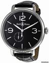 Bell & Ross Reserve De Marche Automatic Black Leather Mens Watch BRWW197BLST