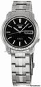 Seiko 5 Automatic Black Dial Stainless Steel Mens Watch SNKK71