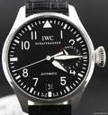 IWC Big Pilot in steel black dial black horn strap
