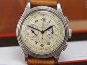 Movado 90M chrono Breguet dial stepped case rare vintage