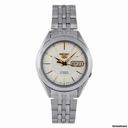 Seiko 5 Silver Dial Stainless Steel Mens Watch SNKL17