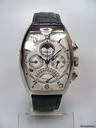 Franck Muller Curvex cintee 6850 QPE QuantiEme Perpetuel or blanc automatique chronographe retrograde avec annees bissextiles / Perpetual Calendar wihte gold Chronograph automatique retrograde with leap year
