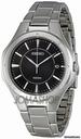 Seiko Black Dial Stainless Steel Mens Watch SGEF61