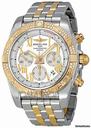 Breitling Chronomat Black Dial Automatic Chronograph Two Tone Mens Watch CB0110AA/G677
