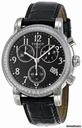 Tissot Dressport Chronograph Black Leather Ladies Watch T0502171605201