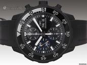 IWC Aquatimer Chronograph - "Galapagos" Limited Edition - 44mm Black Rubber-Coated Stainless Steel - Brand New In Box