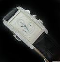 Cartier White Gold Tank American Chronograph with Factory Diamonds