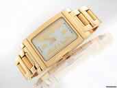 Bulgari "RETTANGOLO" 750/- Gelbgold Quarz