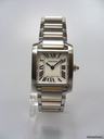 Cartier Tank Fran?aise lady or/acier cadran silver