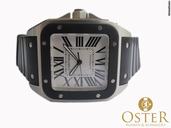 Cartier SANTOS 100 XL SPECIAL EDITION STAHL / KAUTSCHUK W20121U2