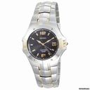 Seiko Coutura Black Dial Two-tone Stainless Steel Mens Watch SGEB76