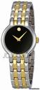 Movado Venturi Black 2 Tone Stainless Steel Ladies Watch 0606357