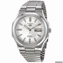 Seiko 5 Automatic Silver Dial Stainless Steel Mens Watch SNKK41