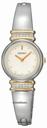 Seiko White Dial Two-tone Crystal Accented Ladies Watch SUJG32