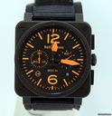 Bell & Ross BR 03-94 Orange Chrono NEU incl MWST mit Box + Papieren