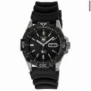 Seiko Sports Black Dial Rubber Strap Automatic Mens Watch SNZH05