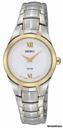 Seiko White Dial two-tone Ladies Watch SUP108
