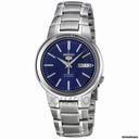 Seiko 5 Blue Stainless Steel Automatic Mens Watch SNKA05