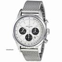 Breitling Transocean 01 Automatic Chronograph Silver Dial Stainless Steel Mens Watch AB015212-G724SS