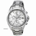Seiko White Dial Chronograph Stainless Steel Ladies Watch SNDY29