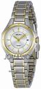 Seiko Silver Dial Two tone Stainless Steel Quartz Ladies Watch SXDE14