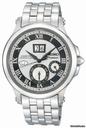Seiko Premier Silver Dial Stainless Steel Mens Watch SNP047