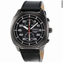 Seiko Chronograph Black Ion-plated Mens Watch SNN217P1