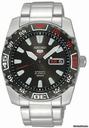 Seiko 5 Sports Automatic Black Dial Black Ion-plated Bezel Mens Watch SRP167K1