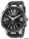 Ulysse Nardin Executive Dual Time Automatic Black Leather Mens Watch 243-00-42