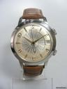 Jaeger-LeCoultre Memovox vintage World Time acier/cuir steel "dial with GMT style"