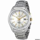Seiko Kinetic Silver Dial Stainless Steel Mens Watch SKA525