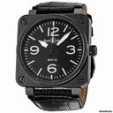 Bell & Ross Aviation Automatic Black Dial Mens Watch BR0192-BL-CER-SCR